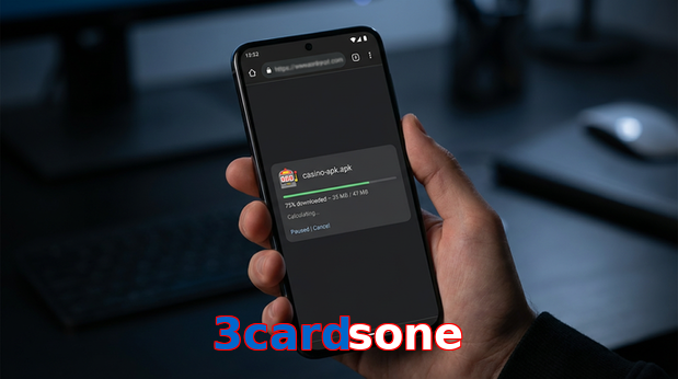 Main screen of 3Cardsone apk page for PK players
