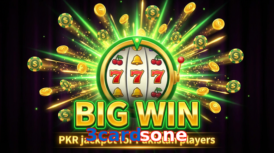 Big win animation on 3Cardsone slot game