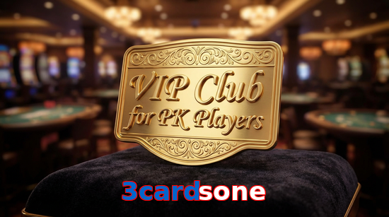 Main screen of 3Cardsone vip page for PK players